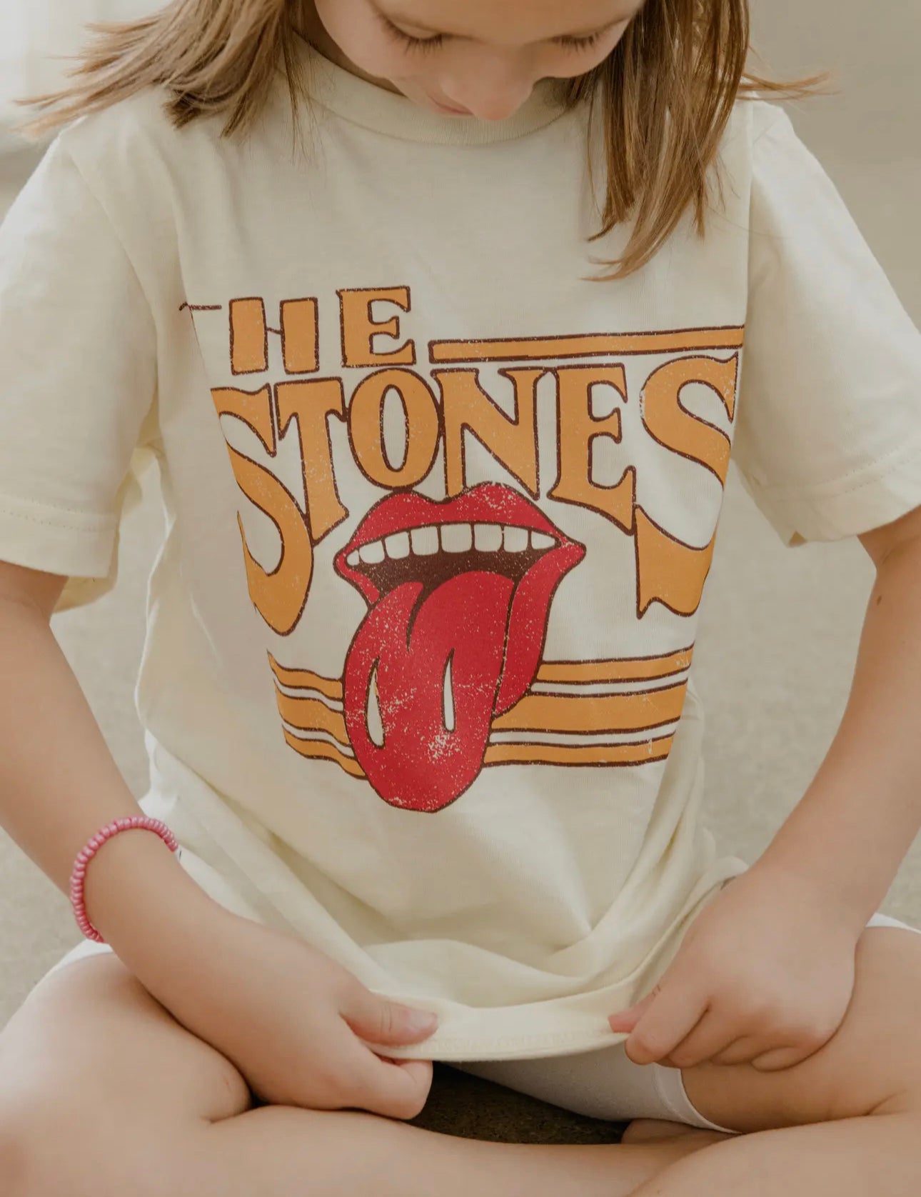 Licensed Rolling Stones Cream Graphic Tee