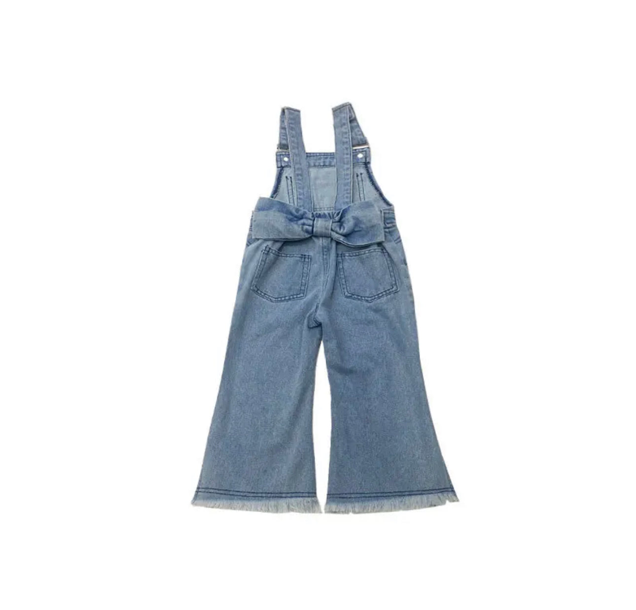 Denim Flare Overalls