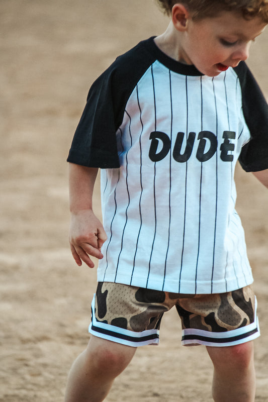 DUDE Baseball Tee