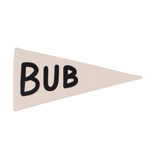“Bub” Canvas Banner | Handmade Wall Flag