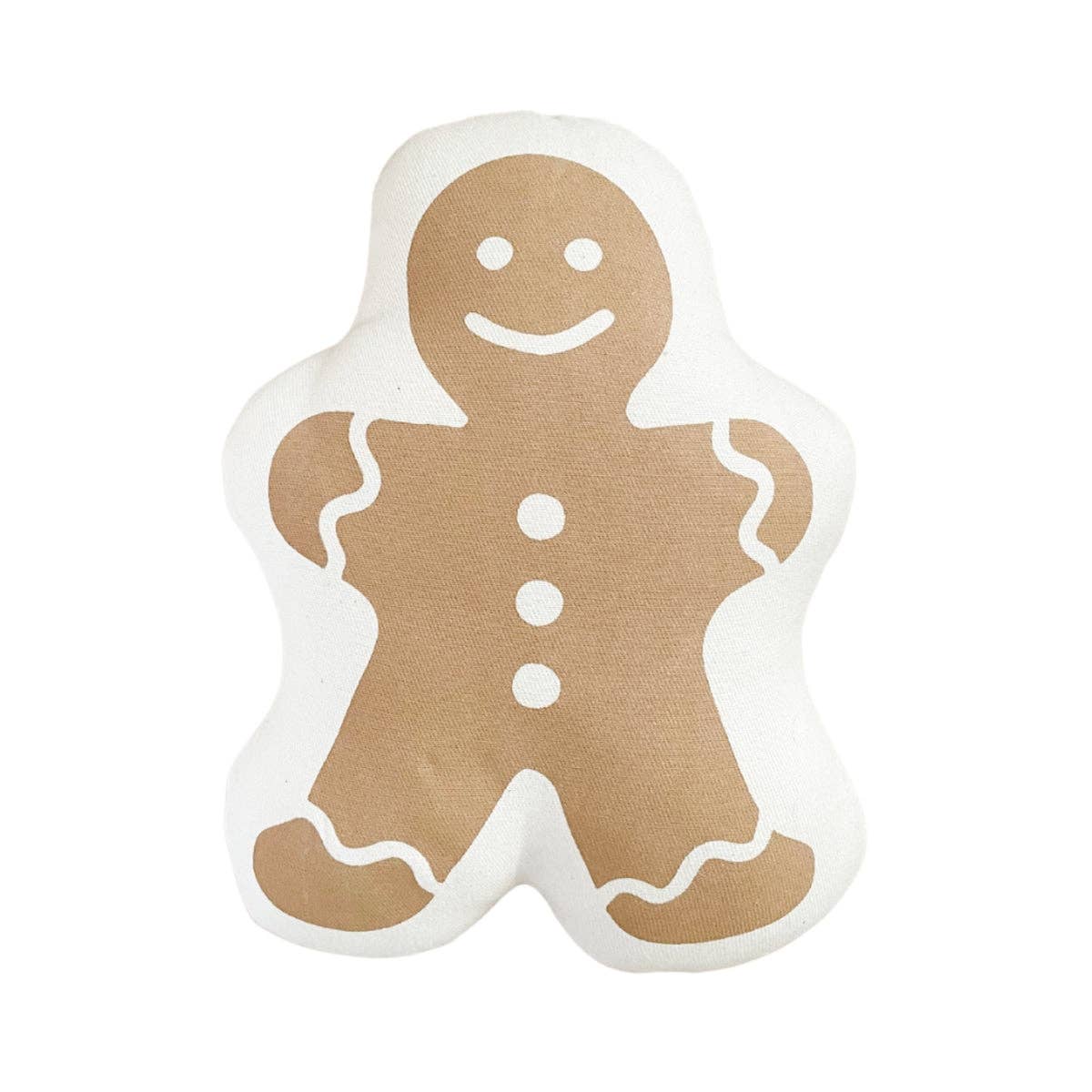 Gingerbread cookie person pillow