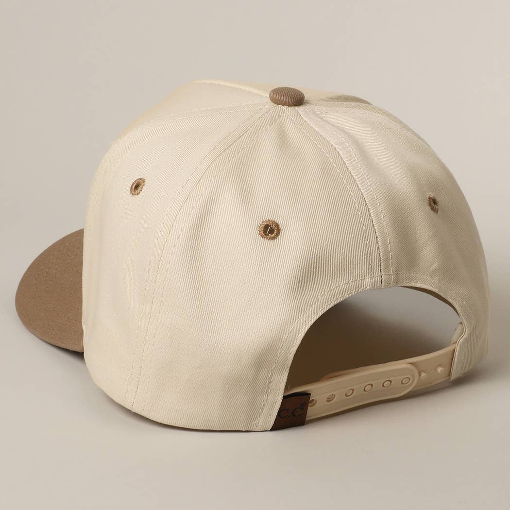 [Pre order ships BY 5/16]  RUNNING ON COFFEE 3D Letter Embroidered Two-Tone Trucker Hat