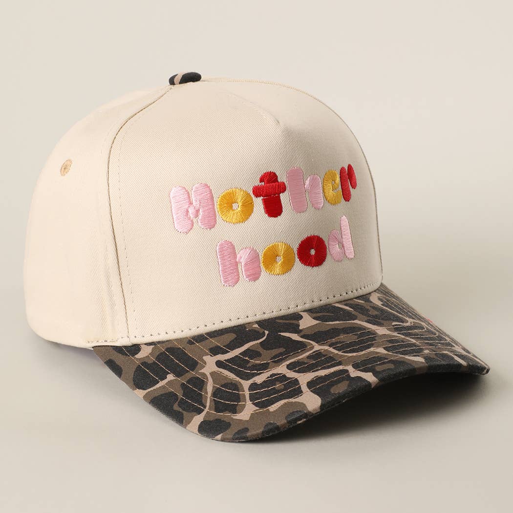 Motherhood Embroidery Two-Tone Trucker Hat