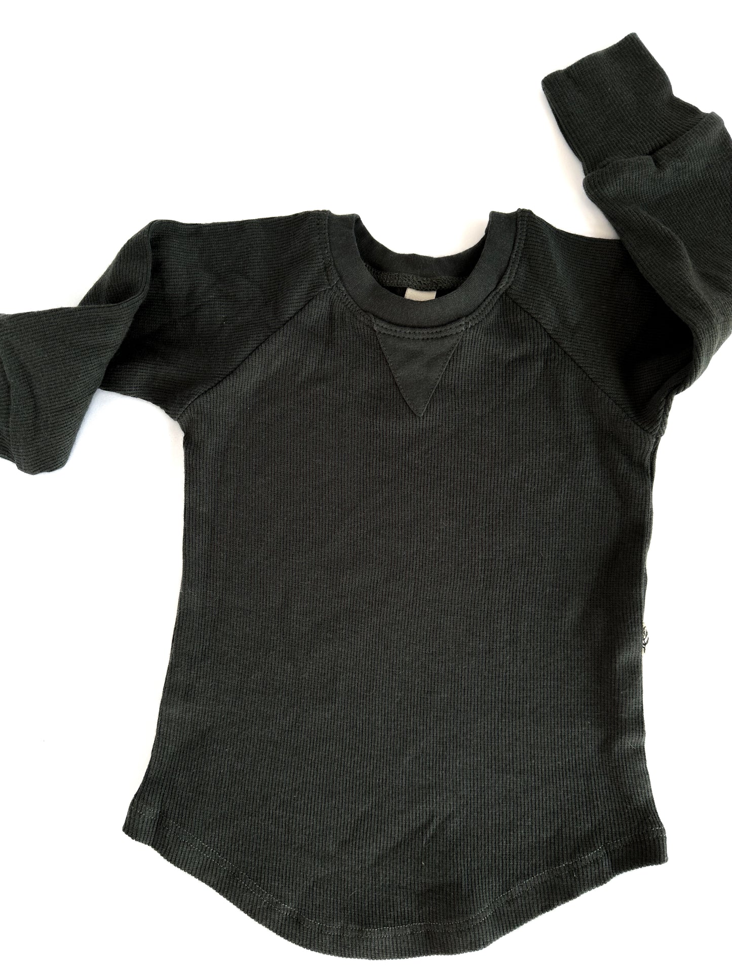 Graphite Ribbed Long Sleeve