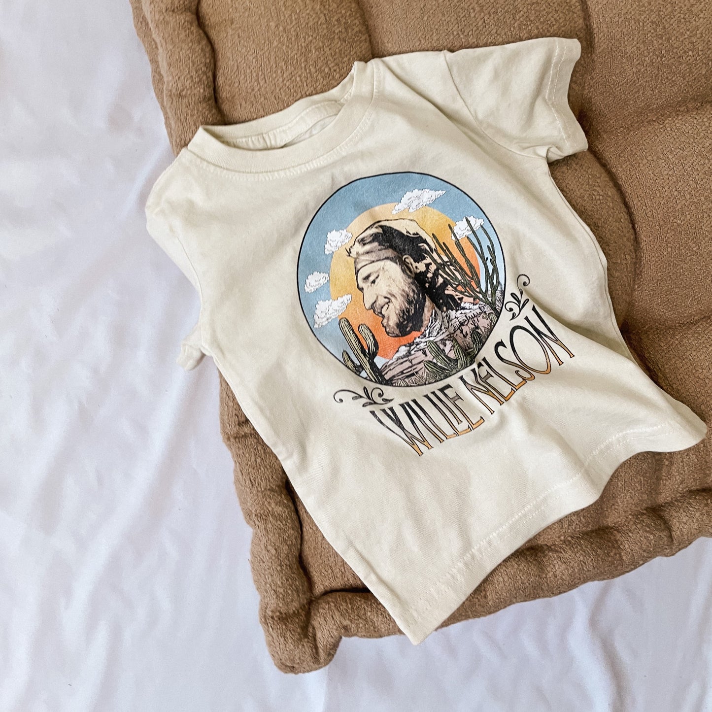 Willie Nelson In the Sky Oatmeal Licensed Band Tee